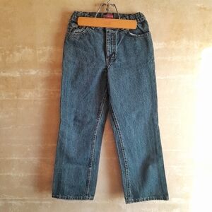 308a. blue vintage Faded Glory denim adjustable waistband 2000s jeans, 10 H boys